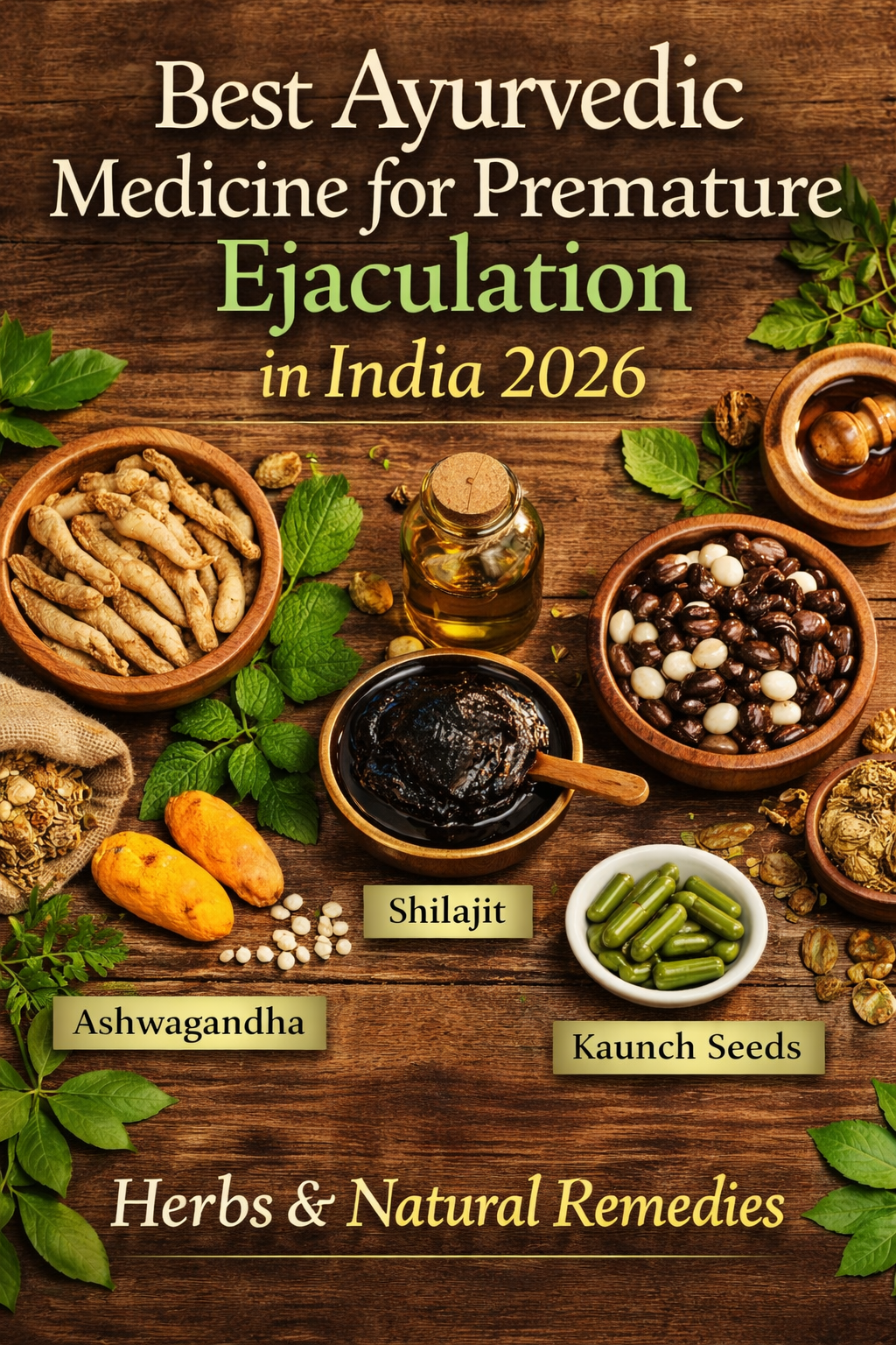 Best Ayurvedic medicine for premature ejaculation in India 2026 — herbs and natural remedies