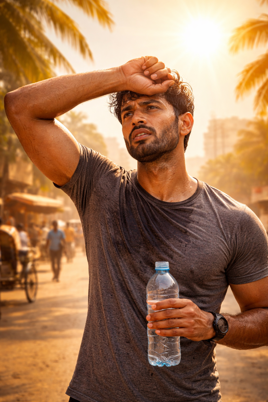 Indian summer sweety afternoon in the city