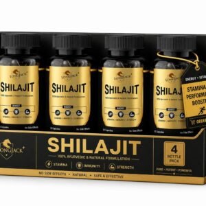 Longjack+ Pure Shilajit Capsule For Stamina & Vitality ( Pack Of 4 )