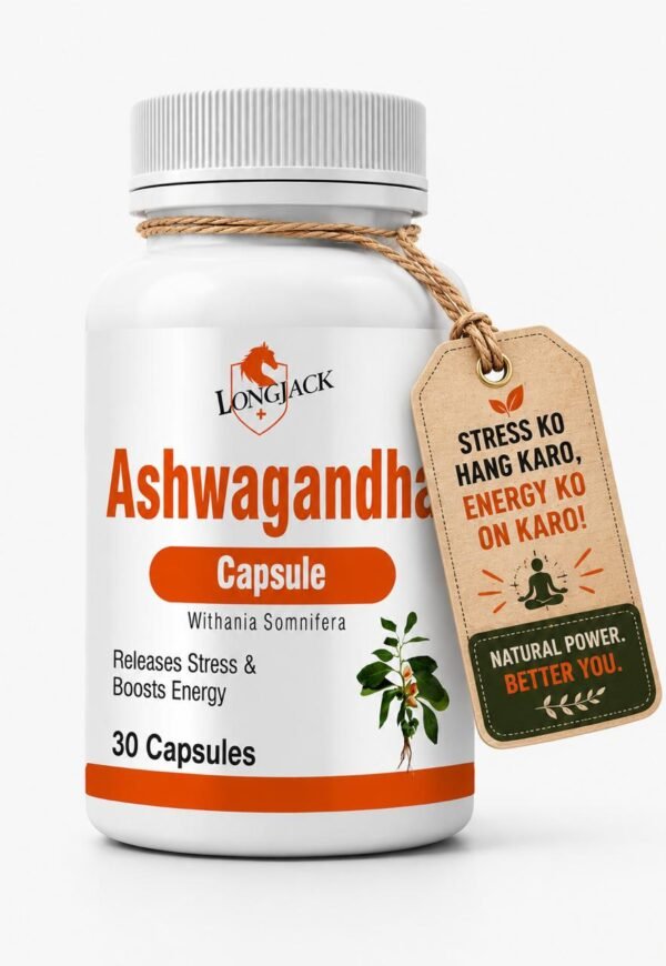 Longjack+ Ashwagandha Ayurvedic Capsules - Natural Power